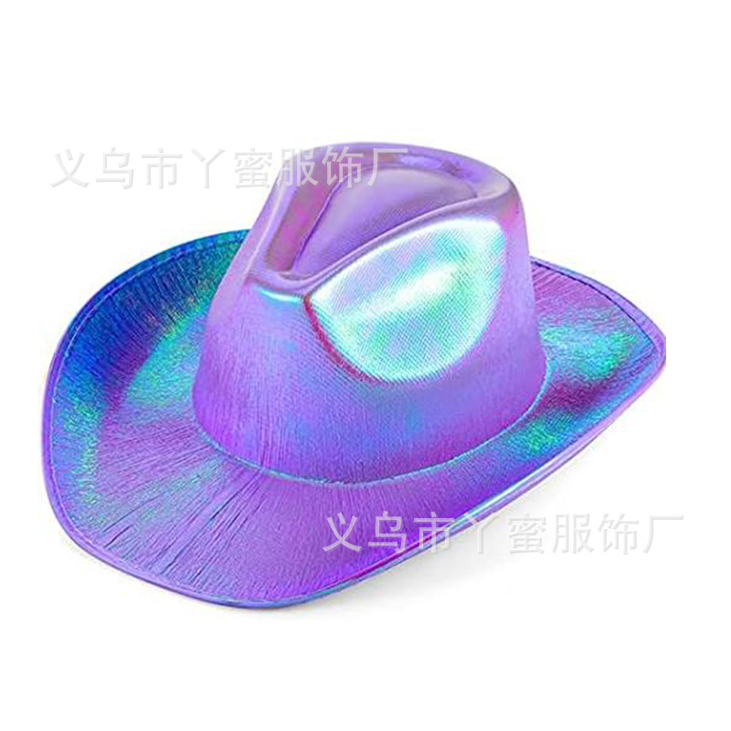 Fabricantes de sombreros de vaqueros coloridos de fiesta, sombreros fluorescentes, sombreros de perlas, sombreros de vaqueros coloridos de Halloween