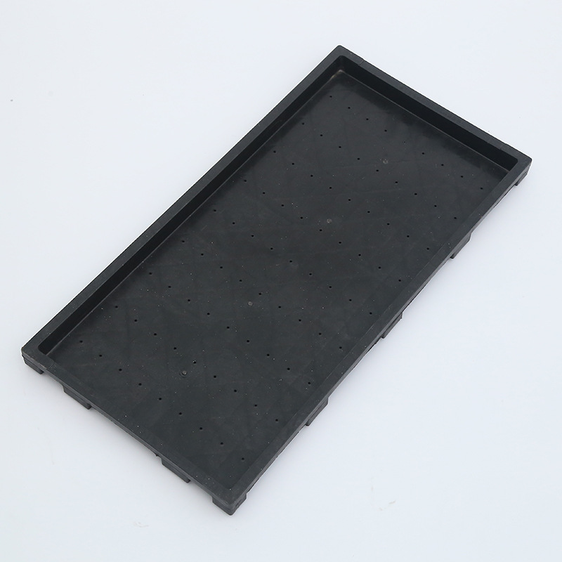 9 pulgadas/7 pulgadas placa de escritorio disco duro de plástico arroz bandeja de plántulas máquina enchufe de la bandeja de plántulas placa de fondo plano