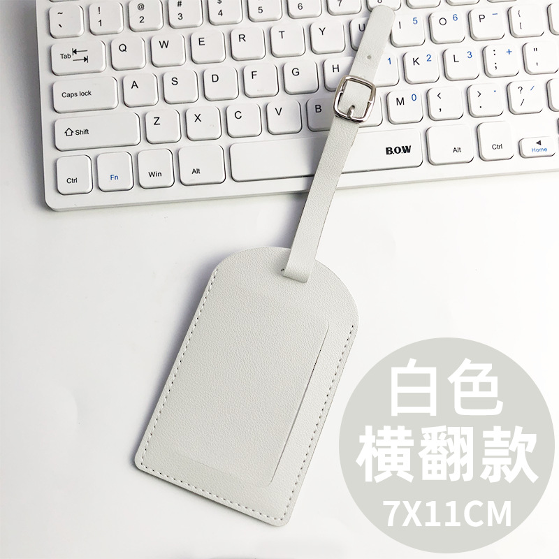 Transfronterizo spot multicolor, dos tipos de tapa plana, tarjeta de embarque de cuero gruesa con firma impresa en papel, tarjeta de equipaje pu