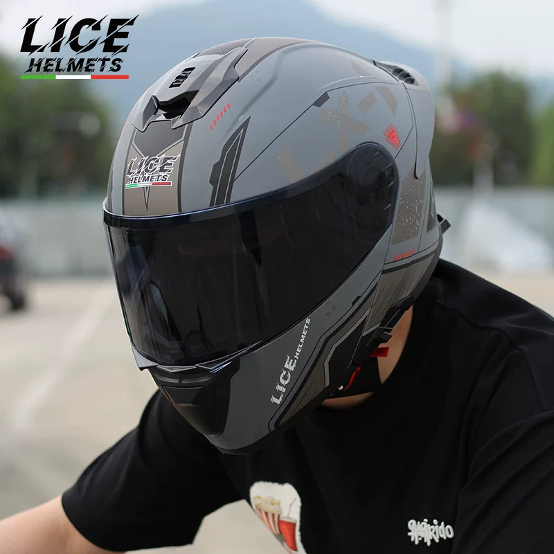 Полудетский шлем LICE, линза годовых сезонов, универсальная педаль
