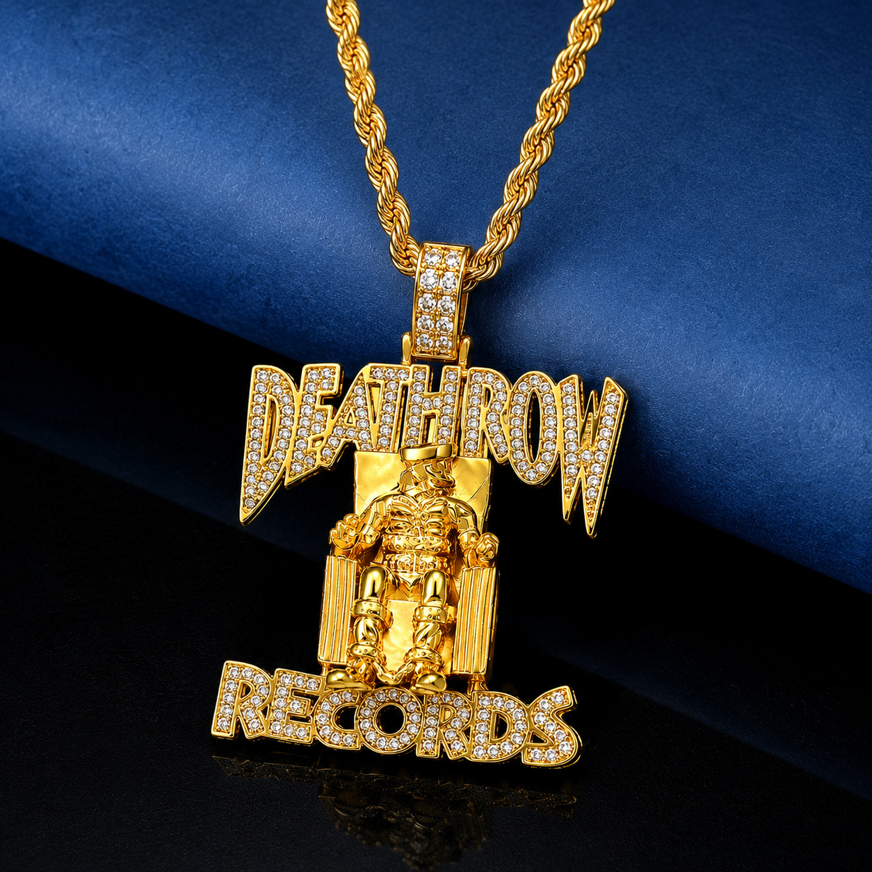 Men's creative copper pendant hip-hop style with zircon