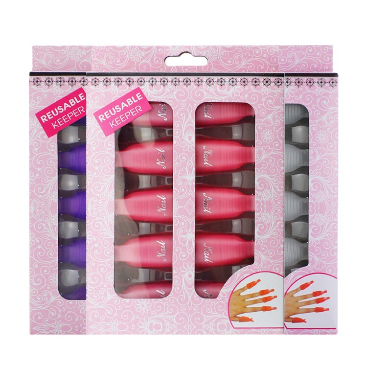 Nail nail remover clip second generation nail remover set nail polish remover Finger Set nail set nail tools wholesale 10 sets