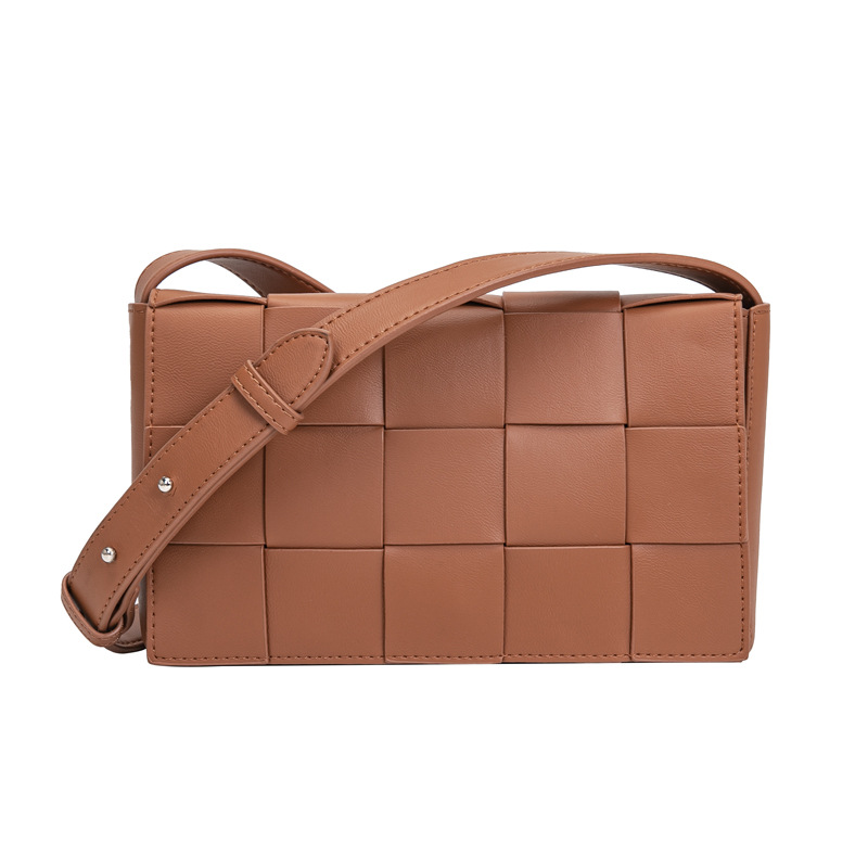2024 New Woven Bag For Women, Fashionable Versatile Shoulder Bag, Unisex Crossbody Bag, High-End Luxury Plaid Bag - Thumbnail 5