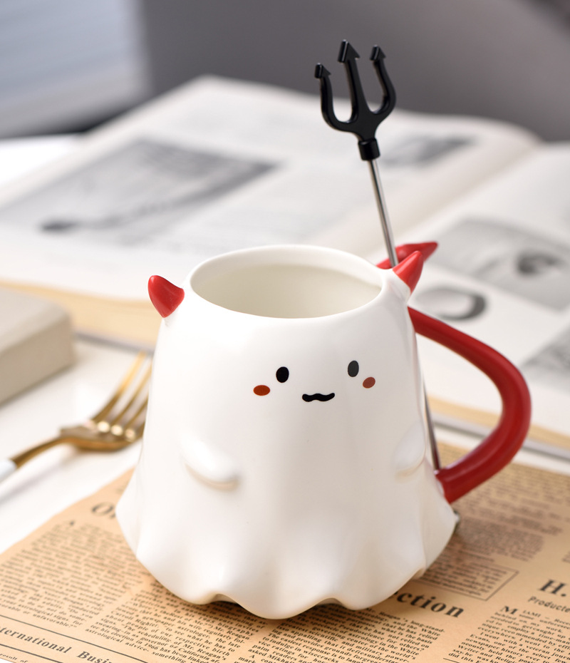 1300g Weight Water Bottles Kitchen and drinking utensils Tableware Event & Party Supplies 1 Piece Quantity Home, Daily Occasion ceramics Material Halloween Festival Cartoon Pattern Casual, Vacation Style Halloween Casual Vacation Cartoon Ceramics Water Bottles 1 Piece 10