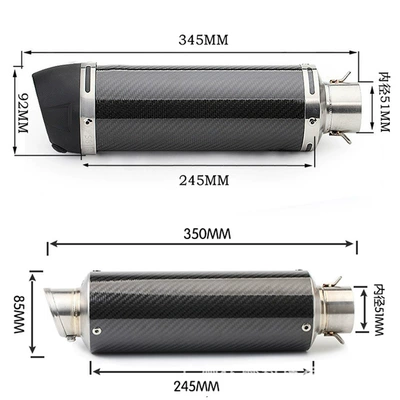 Motorcycle exhaust pipe — Huanglong 600/ZX6R/Ninja400/Chunfeng/Kaiyue 321rr
