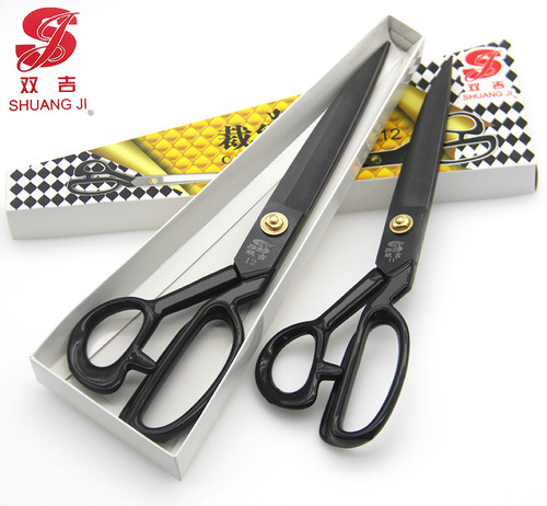Custom Double-Good forged manganese steel industrial clothing shears professional fabric cutting sewing heavy-duty large scissors