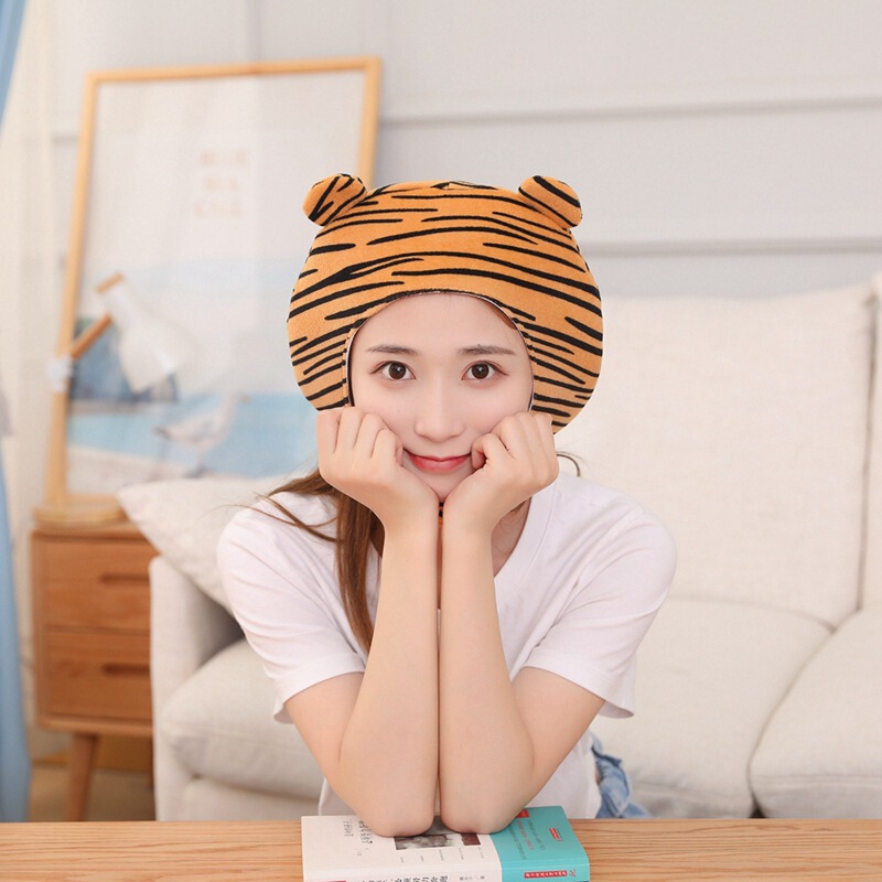 Wholesale Short Striped Tiger Headgear Hat, Photo Props, Cartoon Headgear, Customizable