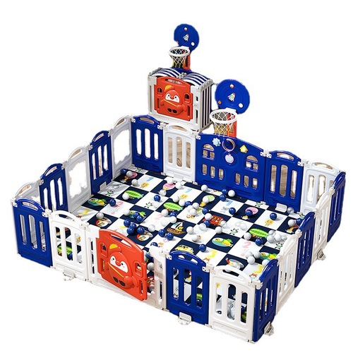 Blue and White Penguin Single Fence Household Children's Game Fence Baby Indoor Protection Baby Learning to Walk Anti-Fall Fence