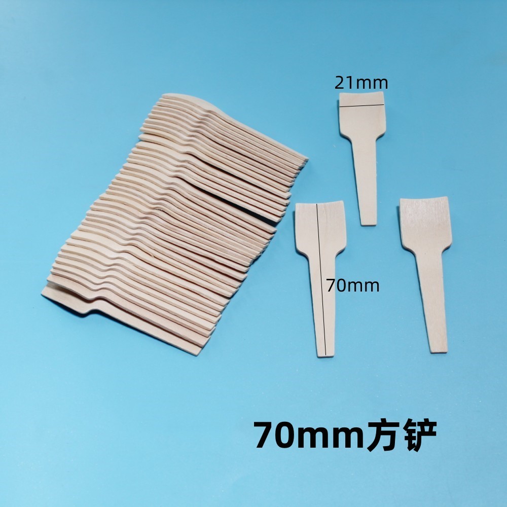 Cuchara de hielo desechable al por mayor Cuchara de helado de embalaje independiente Cuchara de degustación desechable de abedul natural degradable