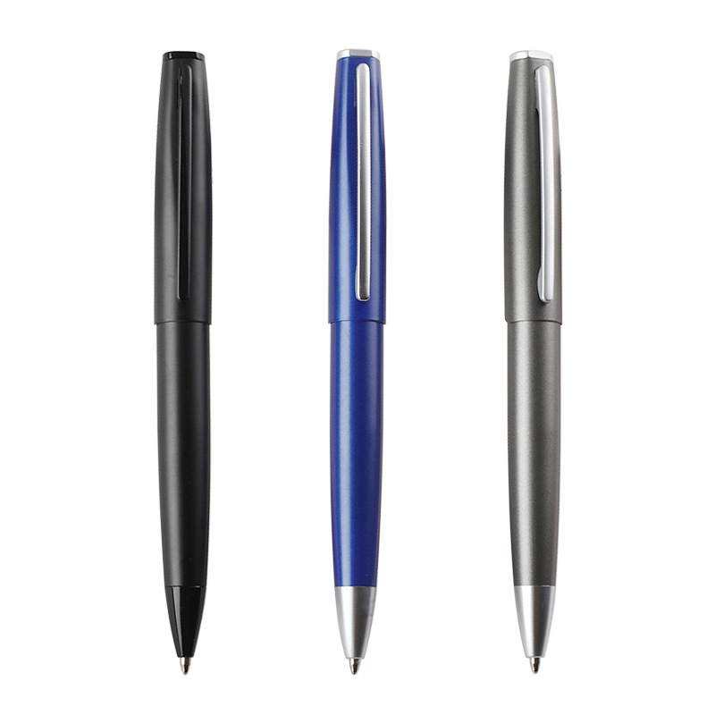 Fabricante de bolígrafo de regalo comercial de metal impresión publicitaria de alta calidad de textura esmerizada grabación de bolígrafo de metal
