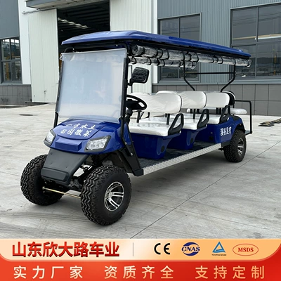 8-Seat Electric Golf Cart Tourist Attraction Shuttle Hotel B&B Shuttle Bus Sightseeing Golf Cart