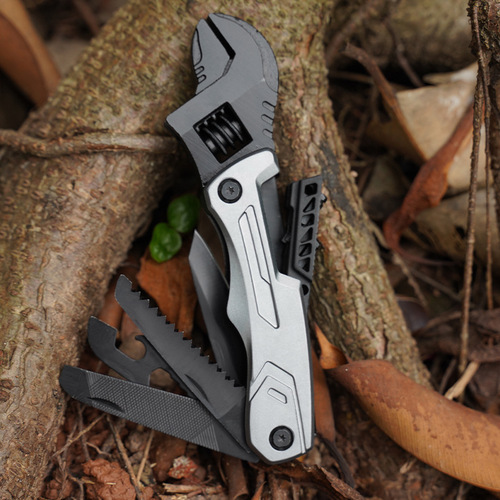 Manufacturer supplies multi-function adjustable wrench repair portable camping multi-purpose adjustable live mouth multi-purpose wrench wholesale