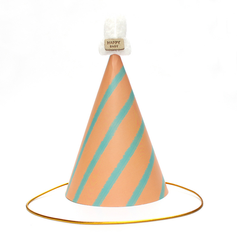 Sombreros de cumpleaños de embalaje independiente, sombreros de fiesta, sombreros de punta, sombreros de fiesta para bebés, sombreros de pastel
