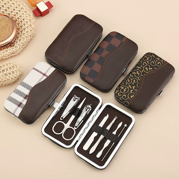 Nail Scissors 7-Piece Nail Clipper Set Gift Printed Logo Manicure Manicure Tools Nail Clippers Wholesale