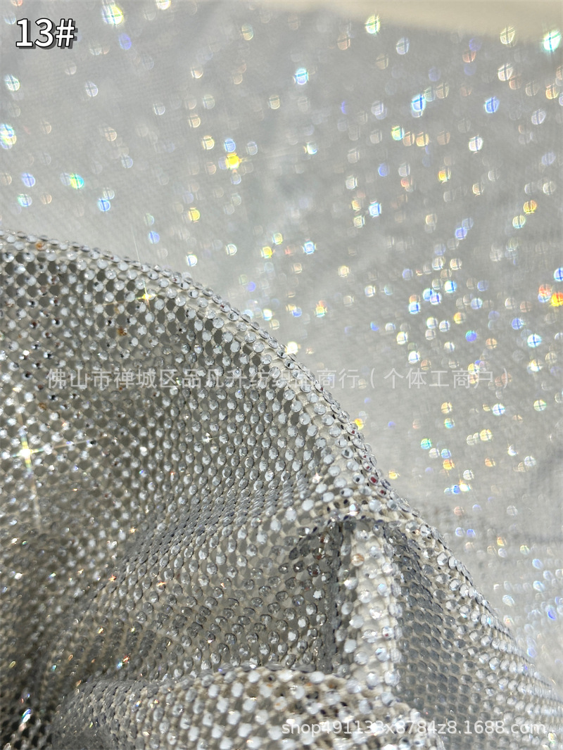 Fabricantes de tela de diamante caliente de alta densidad de 6 imitación de diamante australiano moda cena espectáculo de fiesta vestido de tela