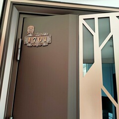 個性仿金屬門牌號碼牌家用輕奢自粘酒店包間房間號數字貼批發