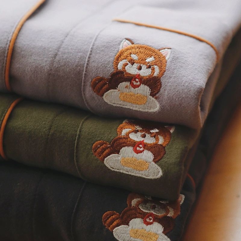 Знайте 72-Пижама Женская весна и осень хлопок с длинными рукавами