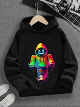 Y 98330 3D Print Hooded Sweatshirt ӡ����ͯ�l�� �羳�W��