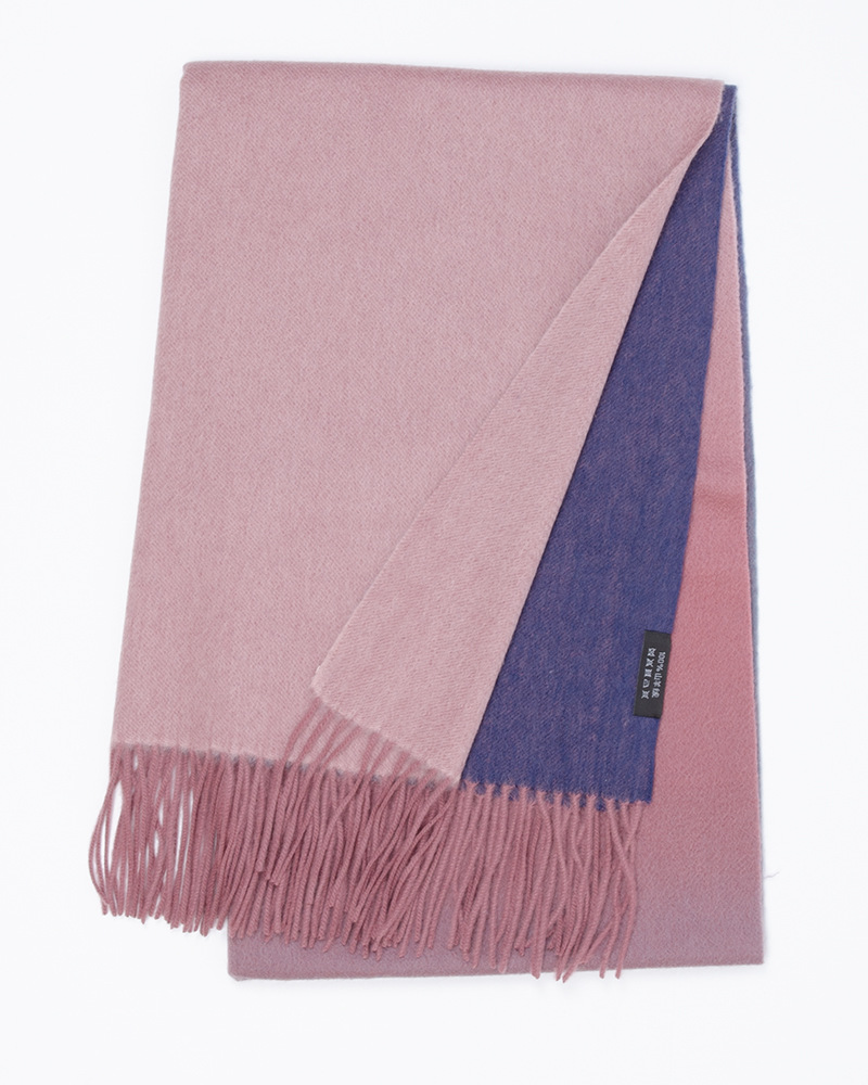 Mongolia Interior nuevo estilo 35 ancho bufanda de cachemira pura otoño e invierno engrosada hombres y mujeres de manga larga degradada europea y americana