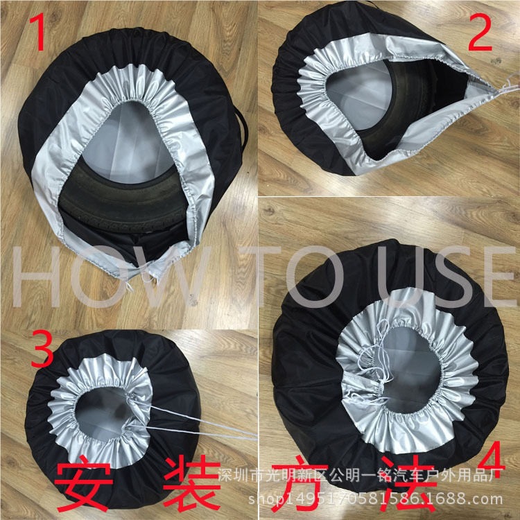 Car Tire Protective Cover, New Energy Wheel Hub Spare Tire Cover, All-Inclusive Dustproof, Waterproof, Sunproof, Snow-Proof Tire Storage Bag