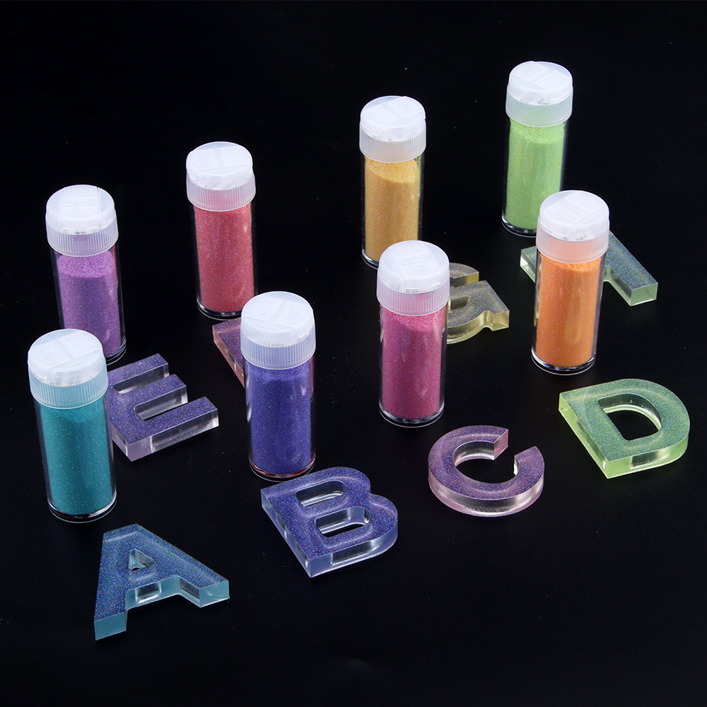 Hot selling crystal glue DIY diamond non-sinking suspension powder glue handmade cat claw color matching non-sinking meteor powder