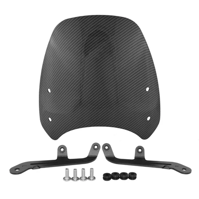 Thruxton 900 Front – Motorcycle front windshield - carbon-color-water-transfer