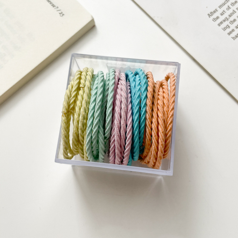 Tocado alto Cola de Caballo cabeza de bola banda de pelo Simple cuerda de pelo de verano de las mujeres