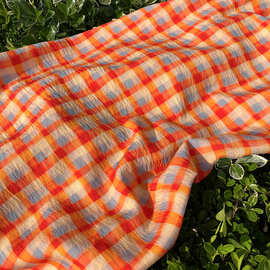 橘子汽水 新中式国风锦棉面料旗袍连衣裙上衣汉服数码印花面料
