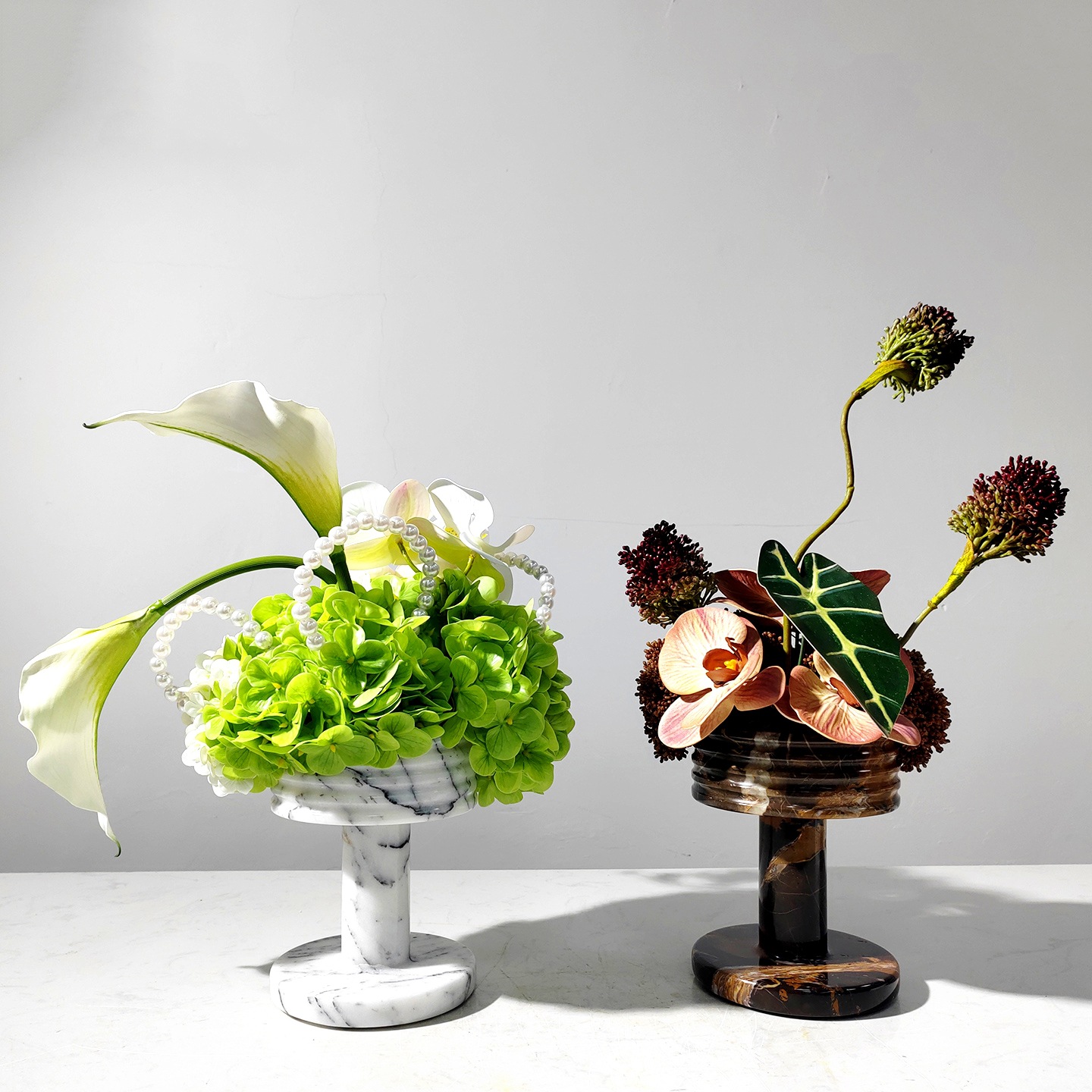 现代仿真花假花高档轻奢花艺摆件酒店客厅餐厅餐桌花艺装饰品摆件