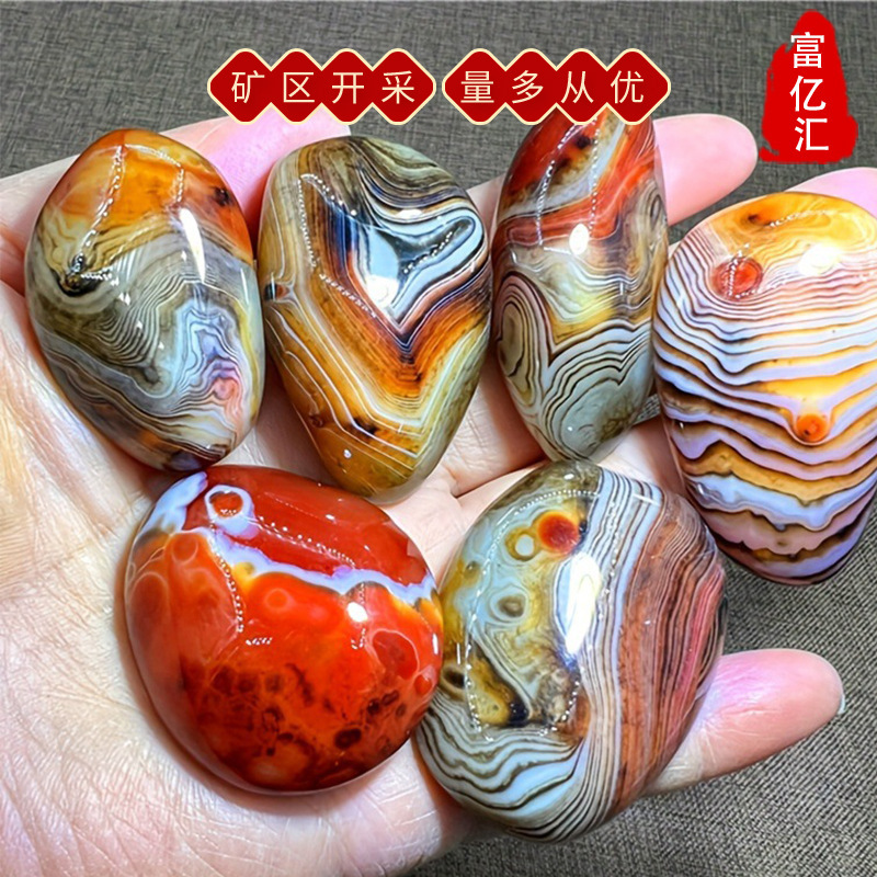 厂家现货供应马达加斯加缠丝玛瑙原石手把件玉石玛瑙原石批发|undefined