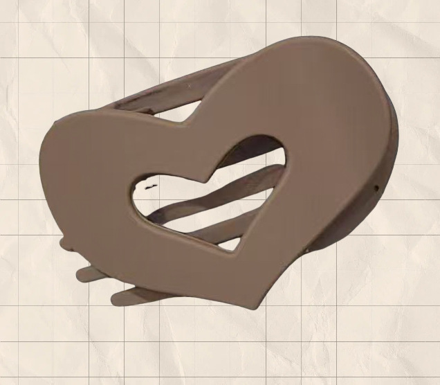 하트 모양의 프로스트 다크 커피