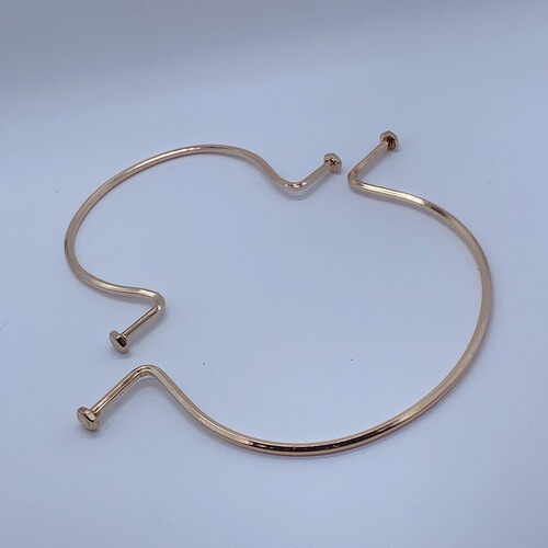Iron wire hexagon handle women's bag arc hexagonal screw handle packaging gift box U-shaped hexagonal handle loop
