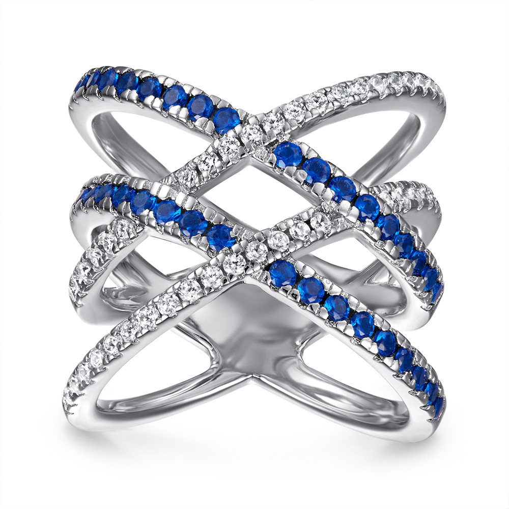 1 Piece Quantity Date, Tea Party Occasion 925 Sterling Silver Zircon Geometric Rings 925 Sterling Silver Rings