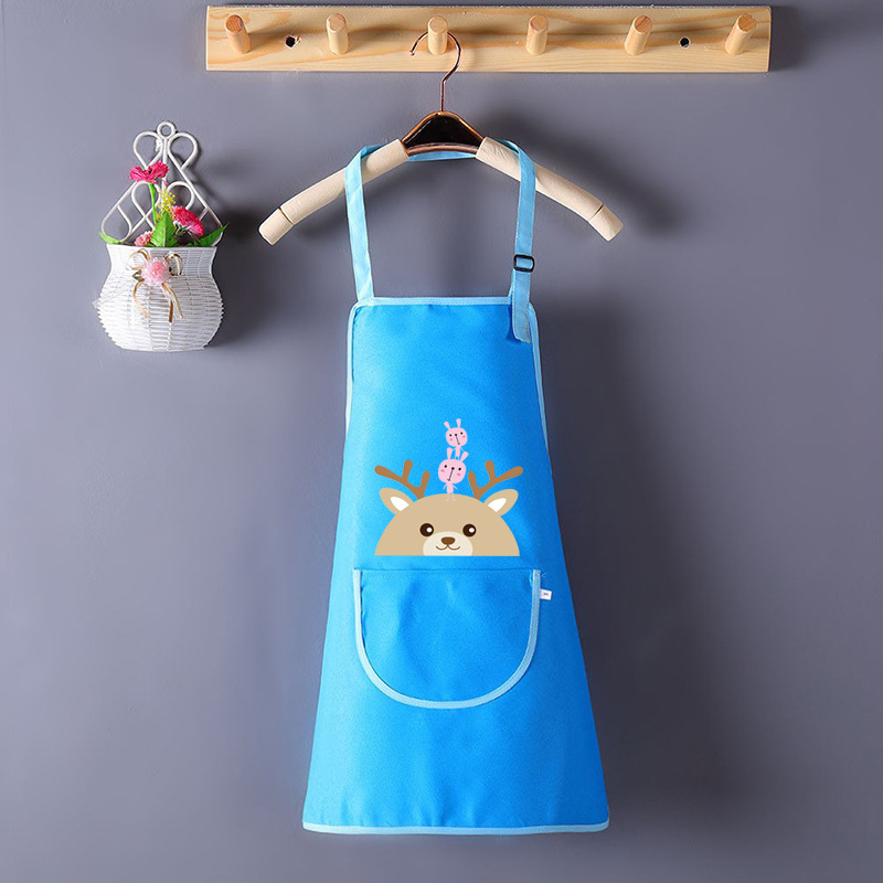 Pintura impermeable al por mayor para niños, jardín de infantes, impresión delantal, pintura infantil, abrigo de arte, bib