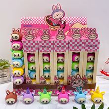 新款哒哒咘造型拼接荧光笔可爱卡通硅胶5色重点标记涂鸦笔手账笔