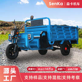 三轮车电动货车1.8米自卸拉货载重爬坡农用货运电瓶车出口三蹦子