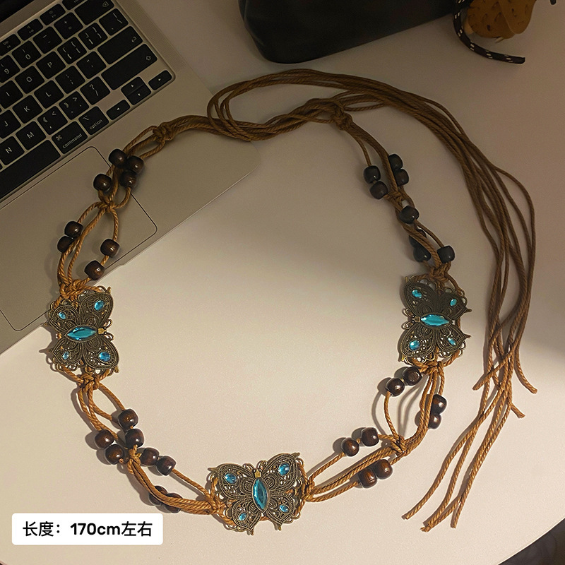 波西米亚复古腰带女新款感配裙子百搭腰链小众设计感配饰|undefined