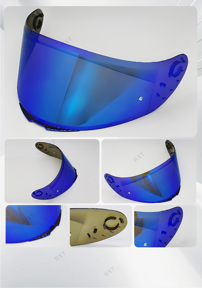 V14 helmet visor, compatible with Revenge 2, Rapide Pro, and Targo helmets; color-changing helmet accessory