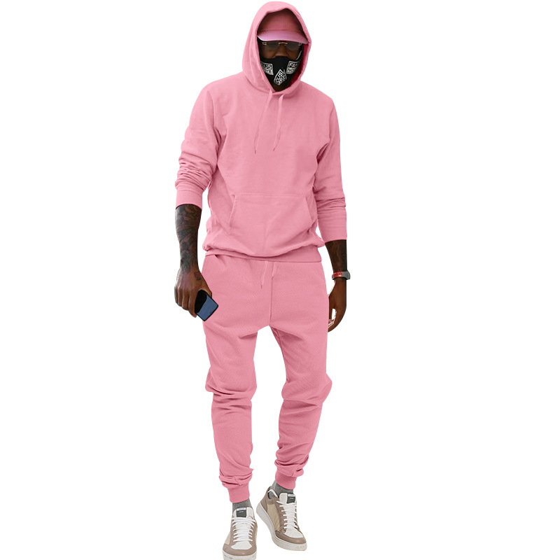 2023 Kapuzen-Plüsch-Hoodie Sport- und Freizeit-Sportbekleidung Zweiteiliges Set für Herren-Sets_voghion.com