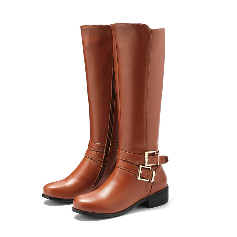 Long Boots for Women, Knee-High Boots, New Foreign Trade Models, Winter Riding Boots, Women's Leather Boots, Over-The-Knee High Boots, Motorcycle Boots Long Boots for Women, Knee-High Boots, New Foreign Trade Models, Winter Riding Boots, Women's Leather Boots, Over-The-Knee High Boots, Motorcycle Boots