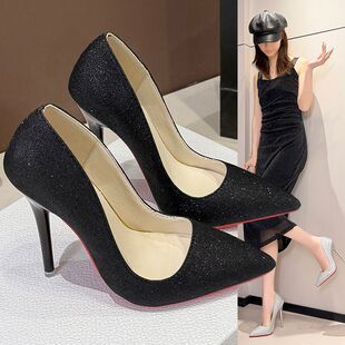 35-46�a �Wҫ��Ƭ�yɫ������12cm�߸�ЬŮ�\�ڼ��^�Ըн�ɫ��a45