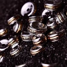 基础款藏银金银汉堡文玩 线束卡环隔片金刚菩提百搭款配饰DIY配件