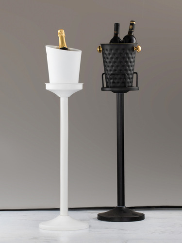 IYR7 New Model Floorstanding Champagne Barrel Bar Club Ice Bucket Set Thick Ice Bucket Stand Soft Furnishing Design Restaurant Ice Bucket