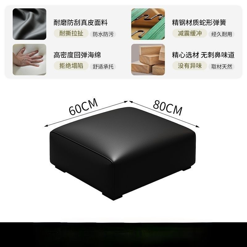 新款大黑牛沙发真皮豆腐块直排乳胶沙发沙发意式极简现代简约客厅|undefined