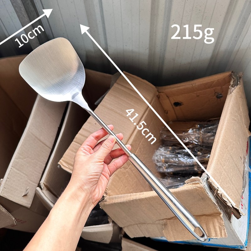 メーカー卸売304ステンレス鋼スープスプーン、スパチュラ、延長ひょうたん型スチールハンドル、キッチン用品、スープスプーン、お粥スプーン、フライパンスプーン、スパチュラ|undefined