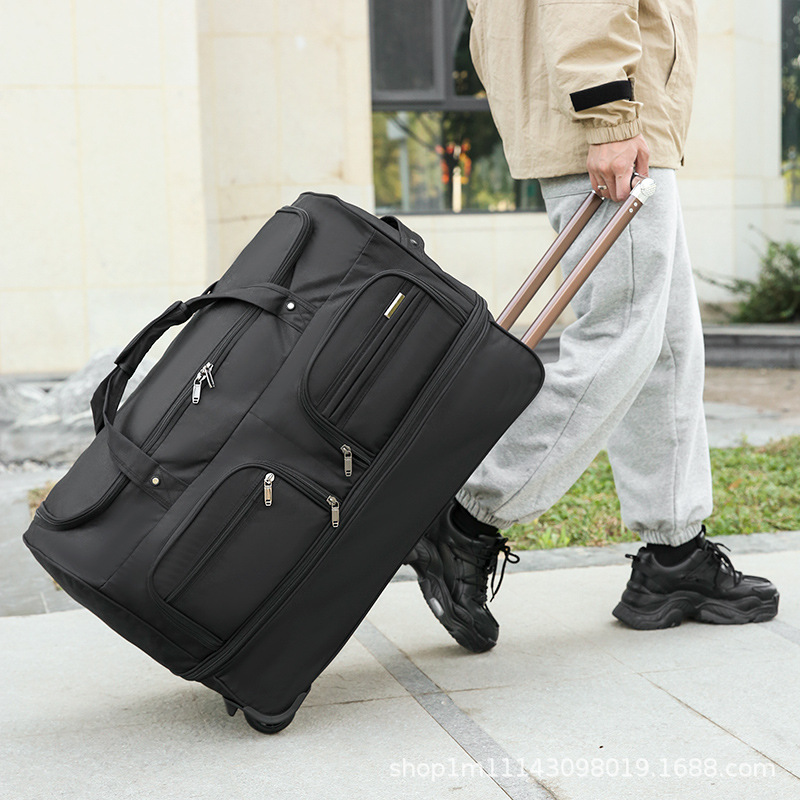 Expandable large-capacity trolley bag me...