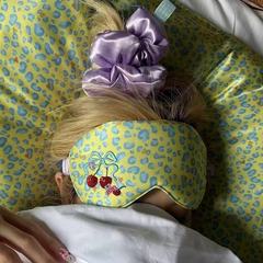 日系可爱卡通樱桃眼罩遮光睡眠眼罩甜美少女心眼罩百搭新款2025