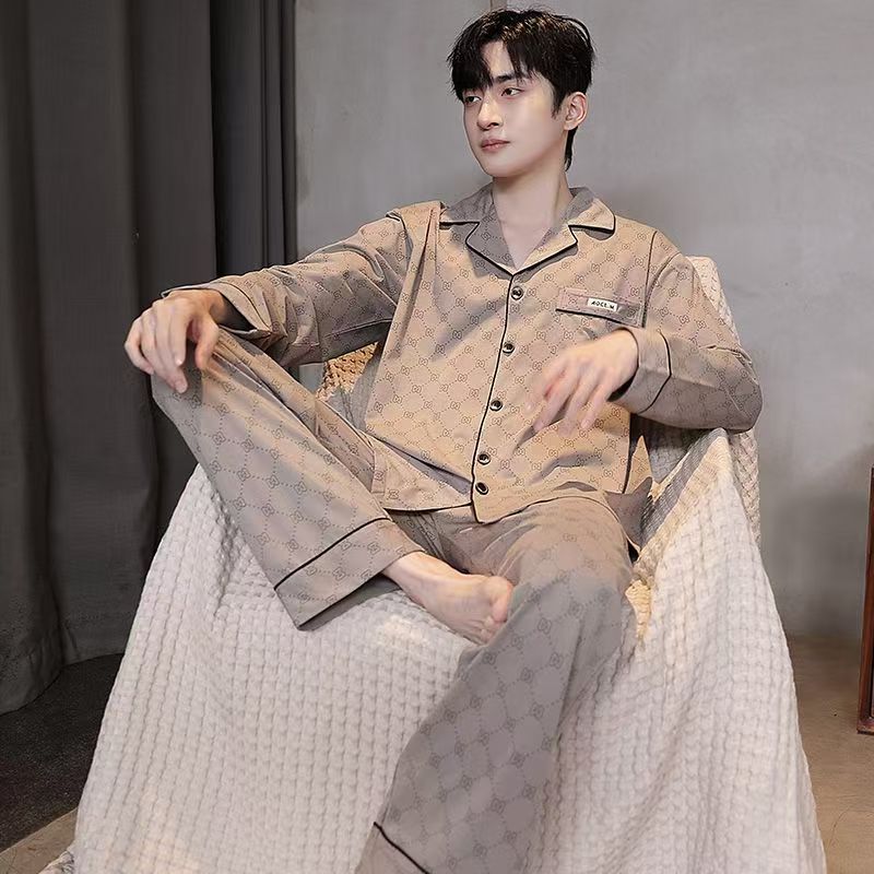 Cardigan nuevo hombre otoño invierno manga larga juvenil grande suelto estilo coreano guapo traje para el hogar