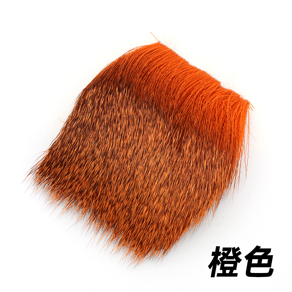 Bloque de pelo de ciervo pesca con mosca Luya cebo material vinculante pelo de ciervo Gancho mosca gancho de pelo material de gancho seco material de gancho 5*5cm