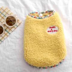 犬の服秋の冬の花の縁のベストの貴賓は熊の雪納瑞の小さい体型の犬より専用の秋の韓系です。